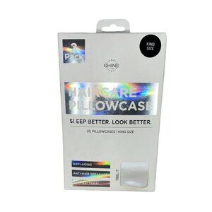 DISCOVER NIGHT HAIRCARE SATIN PILLOWCASE 2 PACK STANDARD/QUEEN SIZE - NEW IN BOX